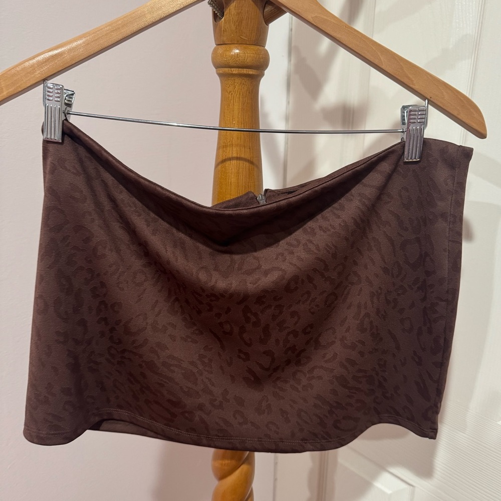 NWT leopard/ cheetah print mini skirt